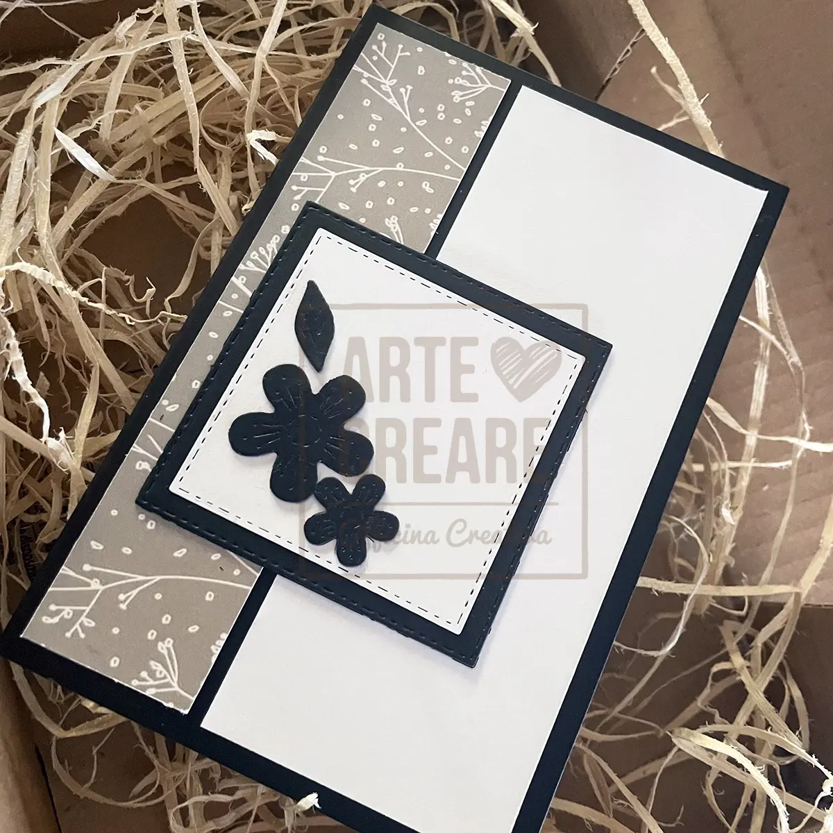 Biglietto Condoglianze Con Fiori Busta 10 X 15