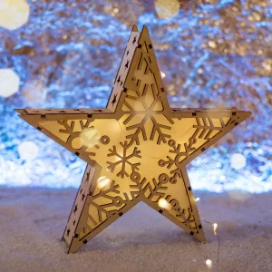 Lampada Luminosa Stella Di Natale Decorativa A Led 30 Cm (2)