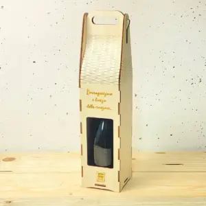 Scatola / Confezione bottiglia di vino personalizzabile 40 cm