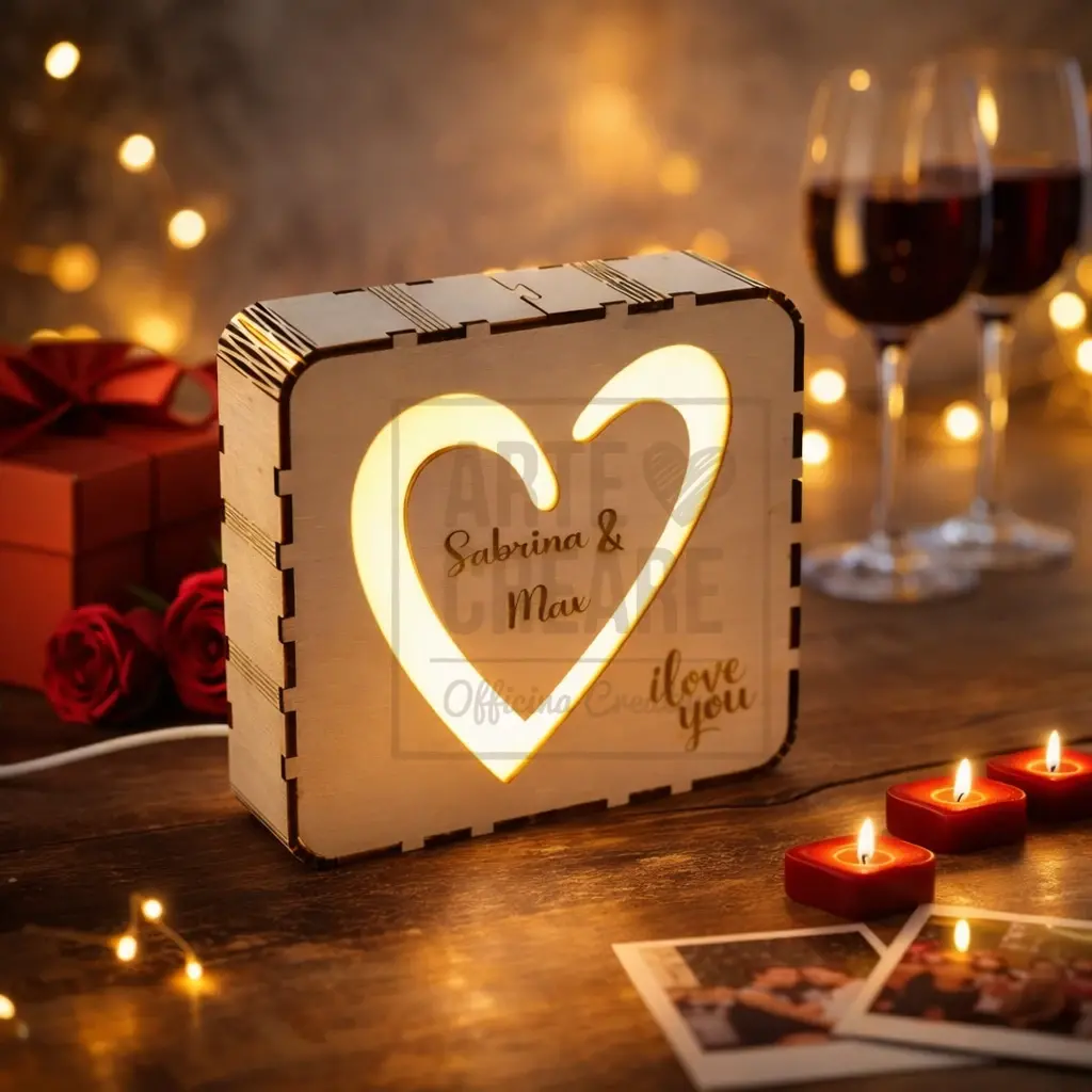 Lampada I Love You Personalizzata Led Idea Regalo Romantico 1