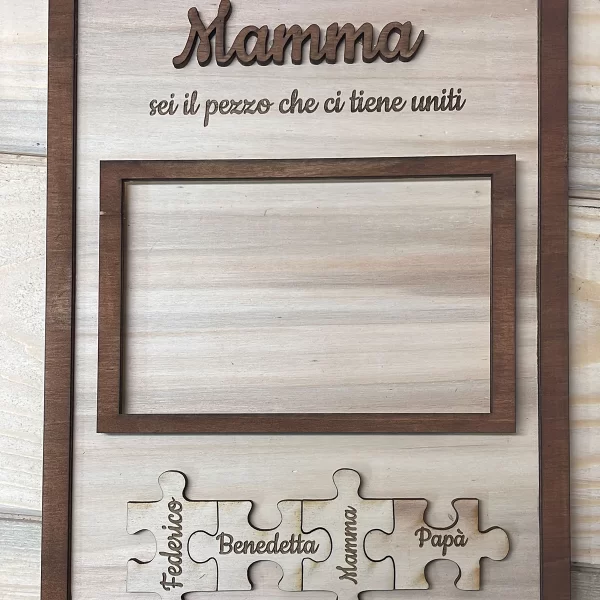 Quadretto Foto + Puzzle Mamma (1)