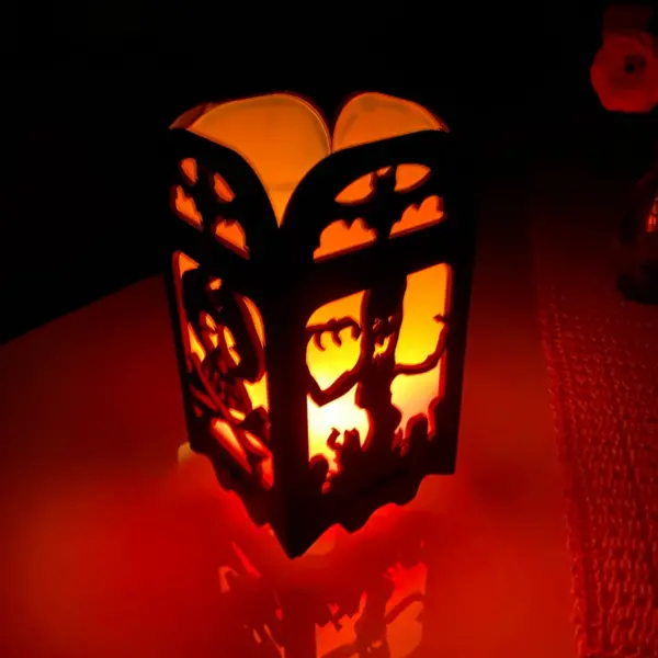 Lanterna In Legno Halloween 18 Cm (1)