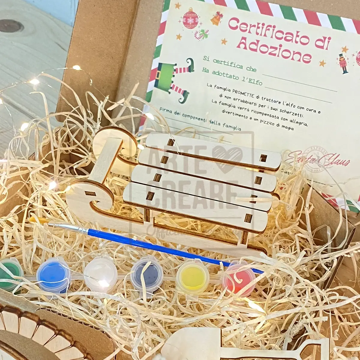 Kit Creativo Elf On The Shelf Il Villaggio Degli Elfi Porta Magica Per L'avvento E La Magia Del Natale