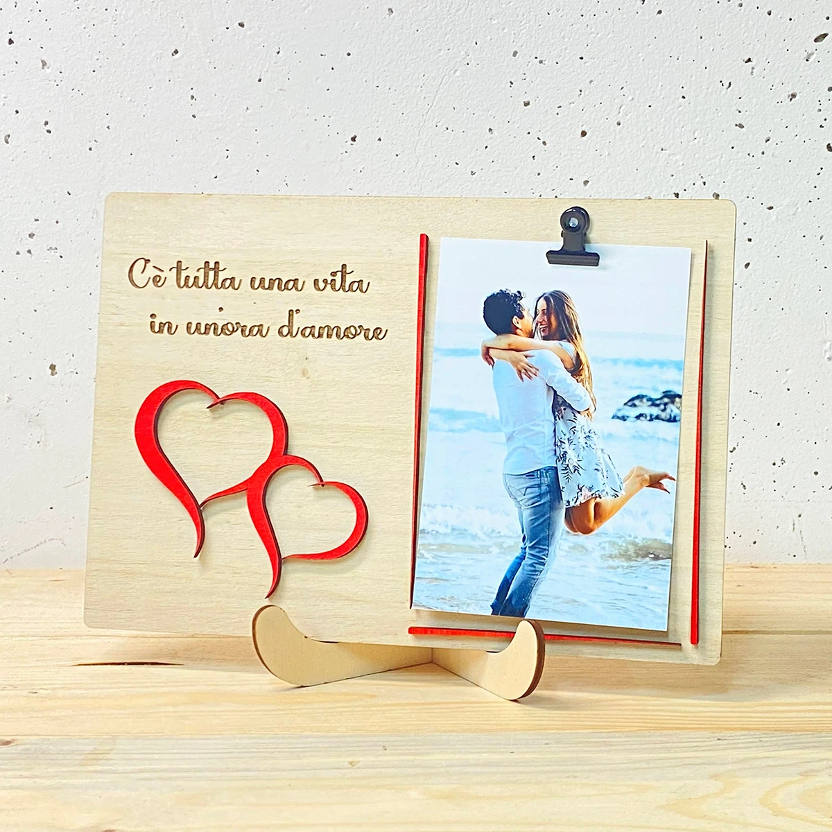 Cornice Portafoto Amore San Valentino Love Con Dedica Personalizzata 26 Cm (2)