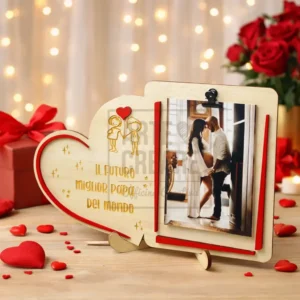 Cornice Portafoto Futuro Papa Migliore Del Mondo 26cm Regalo Papa Artecreare