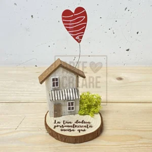 Casetta Corteccia Mamma Personalizzazione Incisa Qui