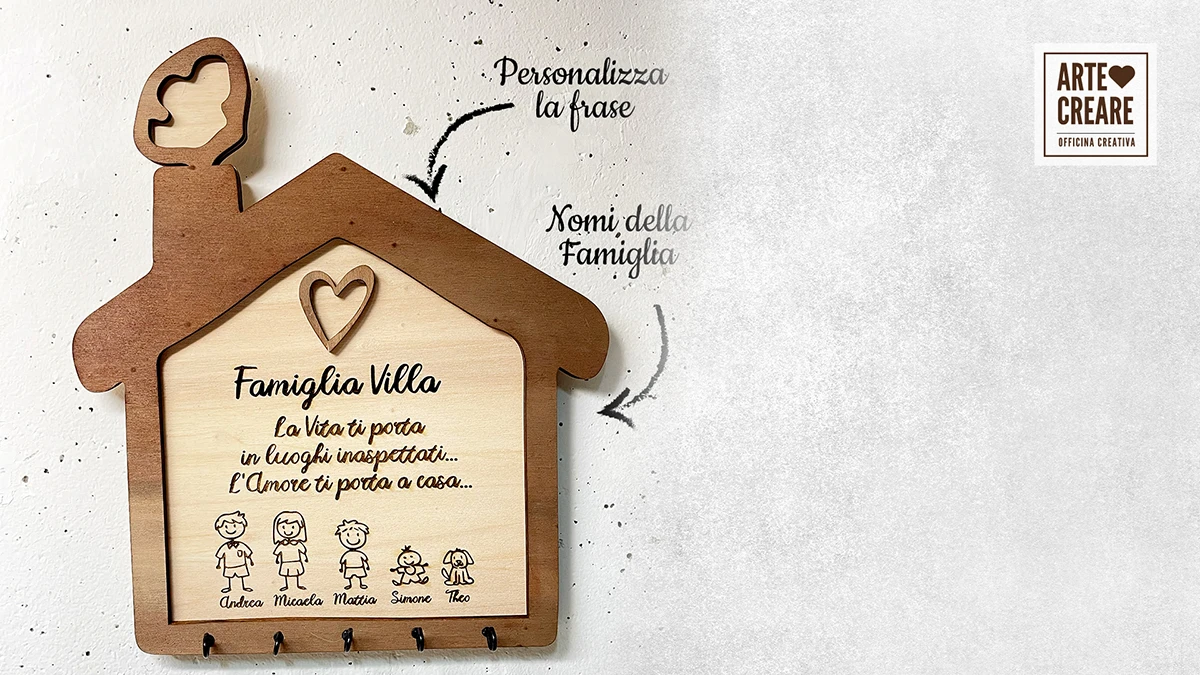 Casetta Appendichiavi In Legno Famiglia Casette Appendichiavi In Legno Famiglia