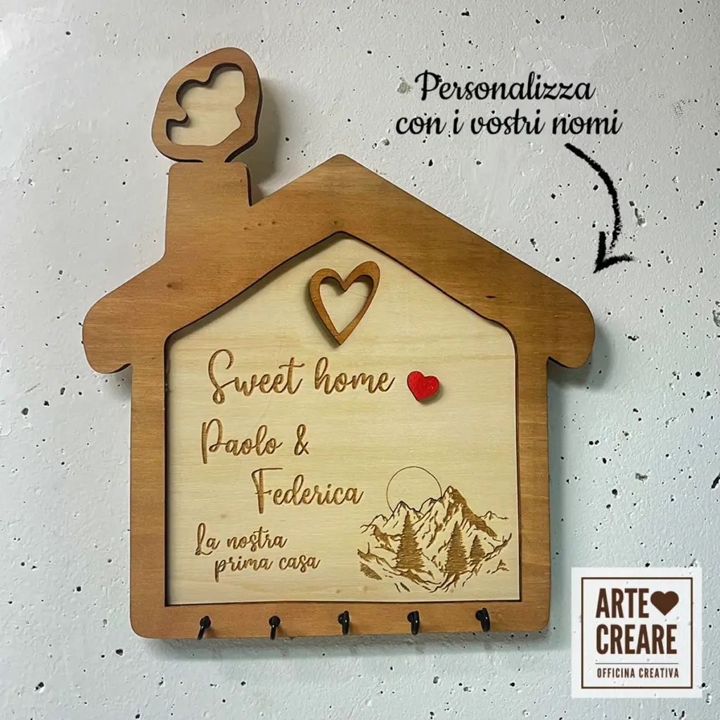 Casetta Appendichiavi Personalizzabile (5) Casetta Appendichiavi Personalizzabile (5)