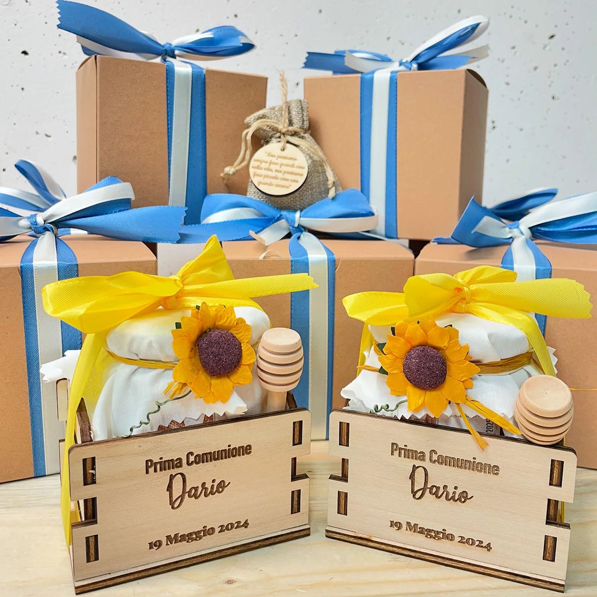 Cassetta Miele Con Frase Personalizzata Bomboniera (5)