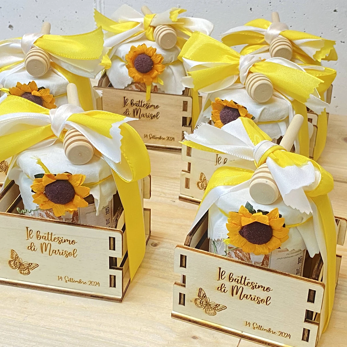 Cassetta Miele Con Frase Personalizzata Bomboniera 2025