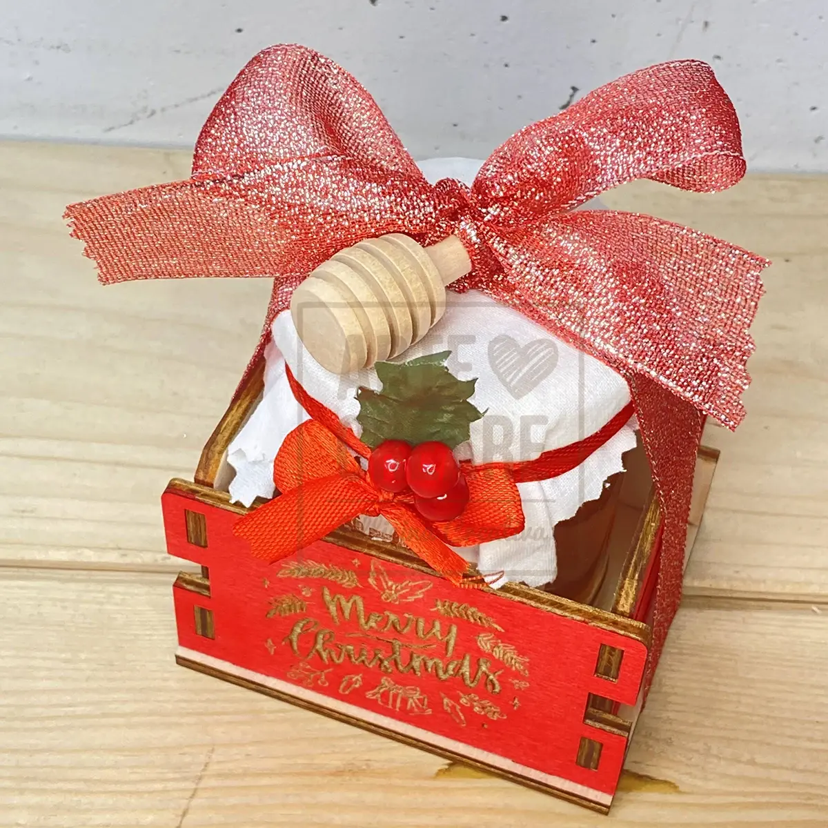 Vasetto Di Miele In Cassettina Di Legno Un Dolce Regalo Di Natale Per Tutti