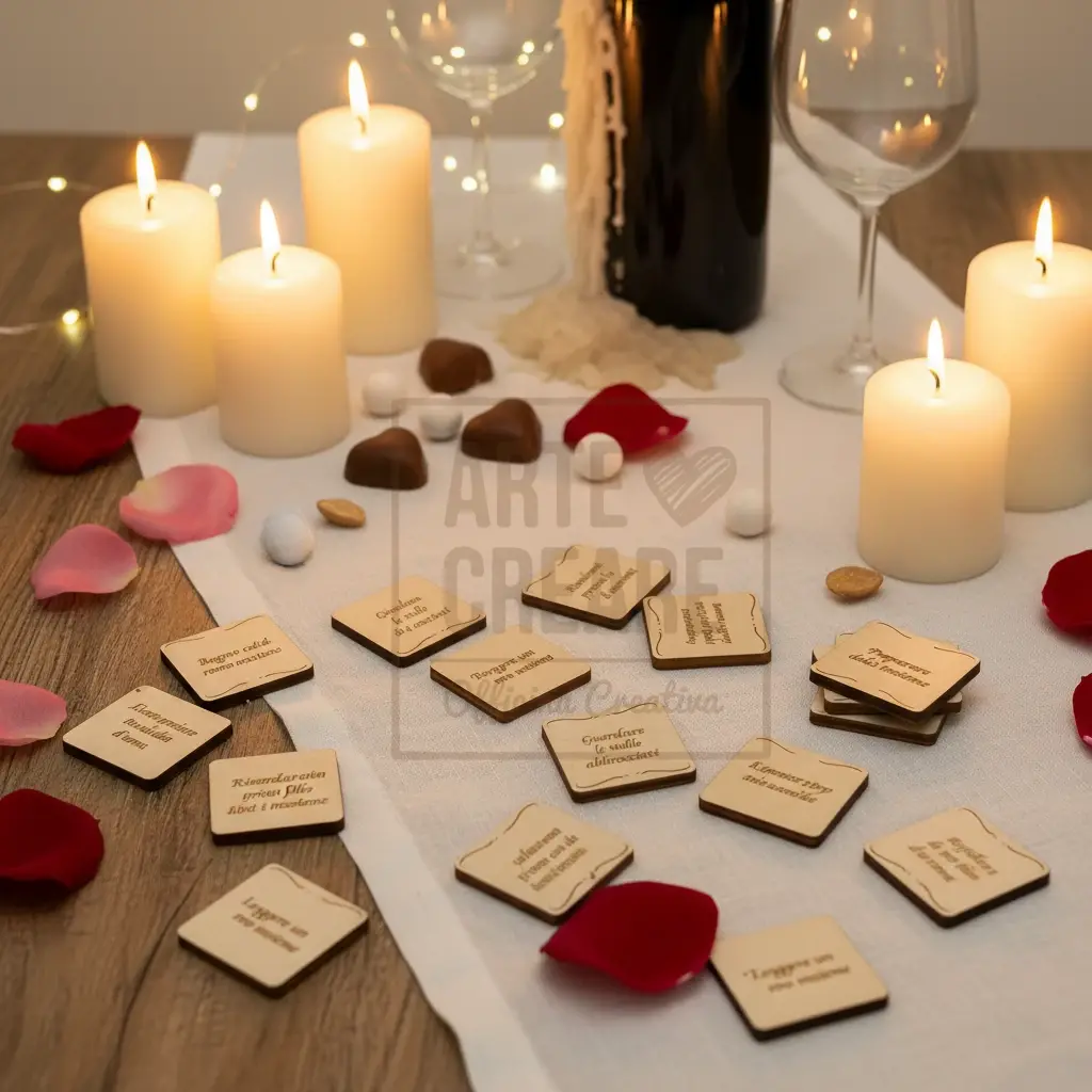 20 Tessere Romantiche In Legno Per Coppia – Idee Romantiche 1