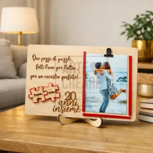 Cornice Puzzle 2 Pezzi Per Coppie Con Foto 1