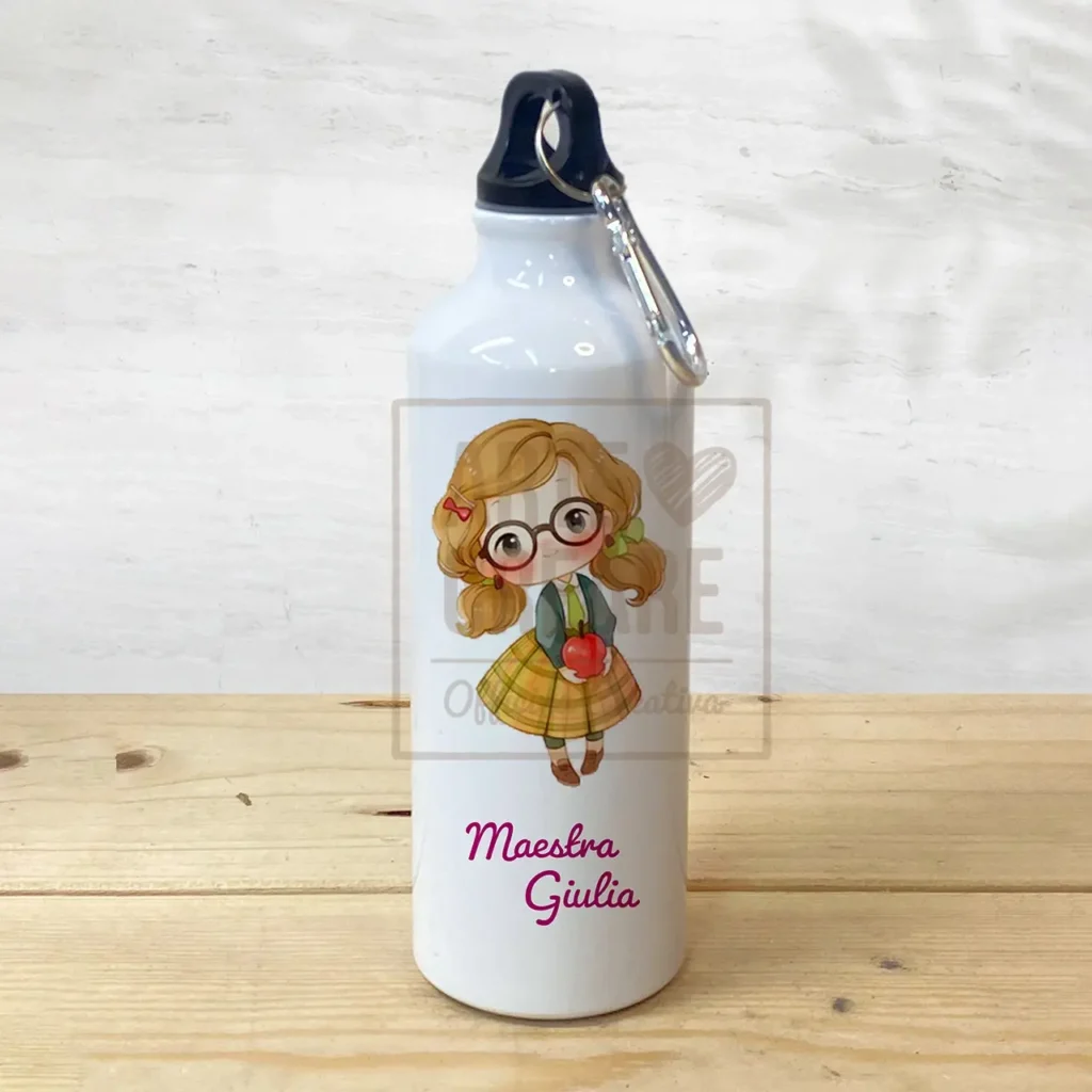 Borraccia Singola Regali maestre fine anno