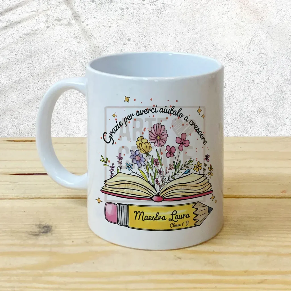 Tazza Regali maestre fine anno