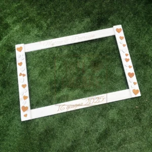 Cornice Legno Selfie Matrimonio Photo Booth 01