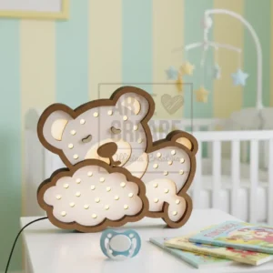 Lampada abat-jour Orsetto su Nuvoletta Kawaii