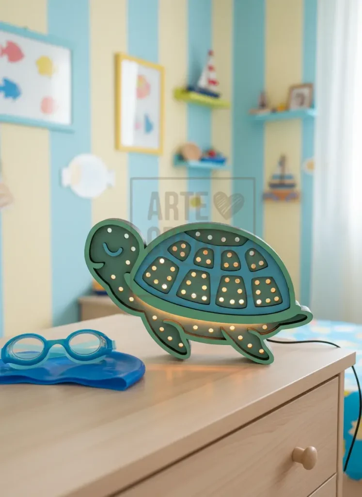 Luce notturna per bambini: guida completa per scegliere quella giusta 6 Lampada Cameretta A Forma Di Tartaruga