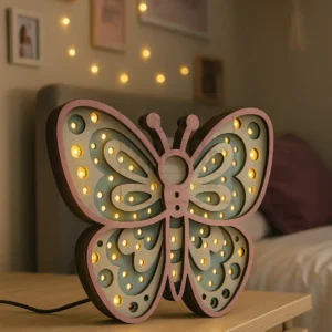 Lampada Da Notte A Forma Di Farfalla