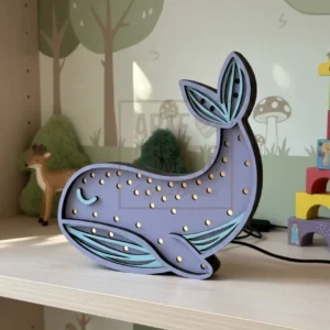 Lampada Decorativa Cameretta Balena